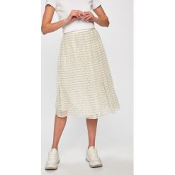 Calvin Klein - Spódnica. Białe spódniczki damskie Calvin Klein, s, bez wzorów, z poliesteru, midi, rozkloszowane. W wyprzedaży za 649,90 zł.