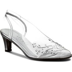 Sandały damskie: Sandały AZURÉE – NICKEL77EC Metal Argent+Strass Cristal 03