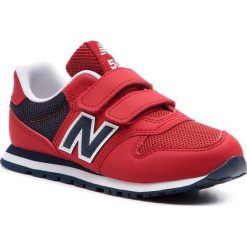 Sneakersy NEW BALANCE - YV500RD Czerwony. Czerwone półbuty dziewczęce New Balance, bez wzorów, ze skóry ekologicznej, na rzepy. Za 199,99 zł.