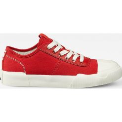 Sneakersy "Rackam Parta" w kolorze czerwonym. Czerwone trampki i tenisówki damskie marki G-Star, z nadrukiem, z materiału, na sznurówki. W wyprzedaży za 257,95 zł.