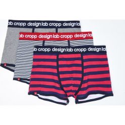 3 pack bokserek - Granatowy. Niebieskie bokserki męskie Cropp. Za 59,99 zł.