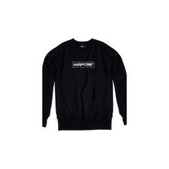 Bluza Crewneck Over-Arm Harptone. Czarne bluzy męskie rozpinane marki Harp Team, xl, z nadrukiem, z bawełny, z długim rękawem, długie. Za 199,00 zł.
