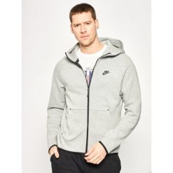Bluza NIKE Nsw Tech Fleece Hoodie 928483. Szare bluzy męskie Nike, xxl, bez wzorów, z bawełny, bez kołnierzyka, bez rękawów, bez kaptura. W wyprzedaży za 309,00 zł.