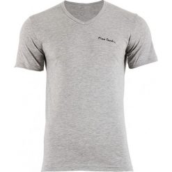 T-Shirt Pierre Cardin Vneck Szary. Szare t-shirty męskie Pierre Cardin, l, bez wzorów, z bawełny, eleganckie, z włoskim kołnierzykiem. Za 29,00 zł.