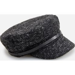 Czapka fidelka z paskiem - Czarny. Czarne czapki damskie Reserved, bez wzorów. Za 49,99 zł.