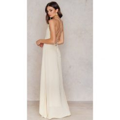 Sukienki: Girl & The Sun Sukienka Maxi Luna Tie Back – Beige