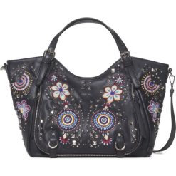 Desigual Apolo Rotterdam Torebka Czarny. Czarne torebki klasyczne damskie Desigual, w paski, z materiału. Za 464,95 zł.