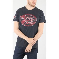 SuperDry Koszulka Niebieski. Niebieskie podkoszulki męskie Superdry, s, z nadrukiem, z bawełny, bez kołnierzyka, z krótkim rękawem, krótkie. Za 188,95 zł.