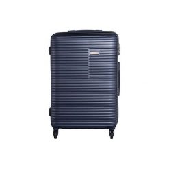 Walizka Madryt 67L Granatowa (MADRYT 24 BLU). Szare walizki marki VIP COLLECTION. Za 300,00 zł.
