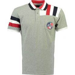 Koszulka polo "Killico" w kolorze jasnoszarym. Szare koszulki męskie Stone Goose, m, w paski, z bawełny, bez rękawów. W wyprzedaży za 98,95 zł.