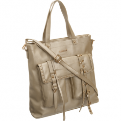 Torebka damska shopper bag A4 Monnari 0540 złota - złoty. Żółte torby damskie na zakupy Monnari, bez wzorów, ze skóry ekologicznej, klasyczne, bez dodatków. Za 189,00 zł.