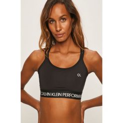 Calvin Klein Performance - Biustonosz sportowy. Czarne biustonosze sportowe damskie Calvin Klein Performance, s, bez wzorów, z elastanu. Za 179,90 zł.