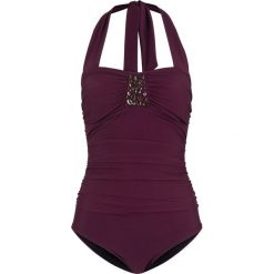 Kostium kąpielowy shape bonprix ciemnoczerwony. Czerwone stroje kąpielowe damskie marki bonprix, z aplikacjami. Za 129,99 zł.