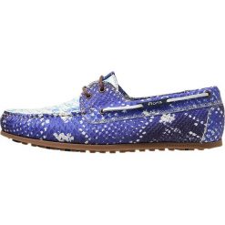 Floris van Bommel Półbuty wsuwane bright blue. Niebieskie półbuty męskie marki Floris van Bommel, bez wzorów, ze skóry, bez zapięcia. Za 839,00 zł.