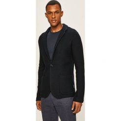 Armani Exchange - Marynarka. Czarne garnitury męskie Armani Exchange, bez wzorów, z bawełny. Za 839,90 zł.
