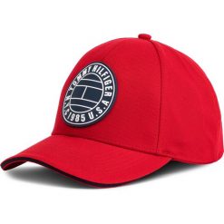 Czapka z daszkiem TOMMY HILFIGER - Round Patch Cap AM0AM04503 659. Czerwone czapki męskie TOMMY HILFIGER, bez wzorów, z bawełny. Za 179,00 zł.
