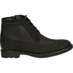 Botki męskie - 5030201 NA BL. Czarne botki męskie Venezia, z nubiku. Za 229,00 zł.