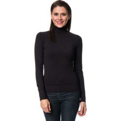 Golfy damskie: Sweter w kolorze czarnym