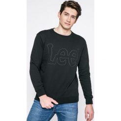 Lee - Bluza. Czarne bluzy męskie Lee, xxl, z nadrukiem, z bawełny, z okrągłym kołnierzem, bez rękawów, bez kaptura. W wyprzedaży za 129,90 zł.