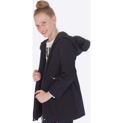 Mayoral - Kurtka dziecięca 128-167 cm. Niebieskie kurtki dziewczęce Mayoral, bez wzorów, z poliesteru, długie, z kapturem. Za 268,90 zł.