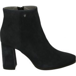 Botki - 4051V CAM BLU. Czarne botki damskie na zamek Venezia, ze skóry. Za 299,00 zł.