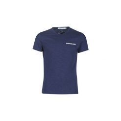 T-shirty z krótkim rękawem Calvin Klein Jeans CHEST INSTIT SLUB SLIM SS. Niebieskie t-shirty męskie Calvin Klein Jeans, s, bez wzorów, z jeansu, bez kołnierzyka, krótkie. Za 129,00 zł.