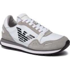 Sneakersy EMPORIO ARMANI - X4X215 XL198 A602 Plaster/Opt White. Szare sneakersy męskie Emporio Armani, bez zapięcia. Za 719,00 zł.