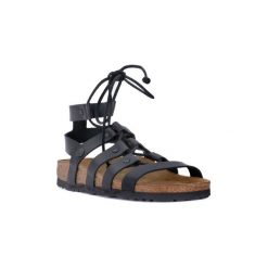 Sandały Birkenstock CLEO. Czarne sandały damskie Birkenstock, bez wzorów, bez obcasa, bez zapięcia. Za 517,48 zł.