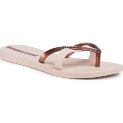 Japonki IPANEMA - Kirei Fem 81805 Beige/Copper 22265. Pomarańczowe klapki damskie Ipanema, bez wzorów, z tworzywa sztucznego, bez obcasa. Za 59,99 zł.