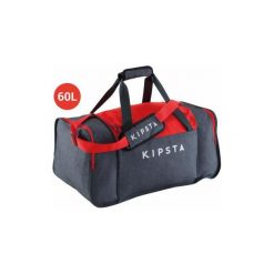 Torba do sportów zespołowych Kipocket 60 L. Szare torby podróżne marki KIPSTA, z poliesteru, sportowe, małe. Za 49,99 zł.