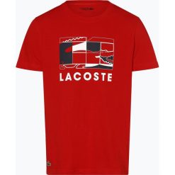 Lacoste - T-shirt męski, czerwony. Czerwone t-shirty męskie Lacoste, s, z nadrukiem, z dżerseju. Za 149,95 zł.