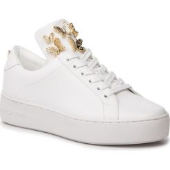 Sneakersy MICHAEL MICHAEL KORS - Mindy Lace Up 43S9MNFS1L Opt/PlGold. Białe półbuty damskie MICHAEL Michael Kors, ze skóry ekologicznej. Za 779,00 zł.