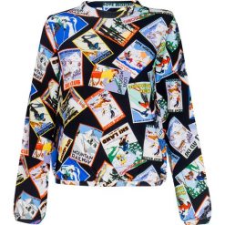 Bluza LOVE MOSCHINO Multikolor. Szare bluzy damskie marki Love Moschino, z dzianiny. Za 651,00 zł.