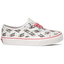 Vans Trampki Uy Authentic Unicorn True Biały 27. Białe trampki dziewczęce marki Vans, z nadrukiem, bez zapięcia. Za 189,00 zł.