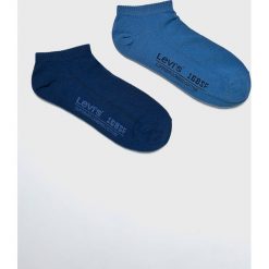 Levi's - Skarpety (2-pack). Niebieskie skarpetki męskie marki Levi's®, bez wzorów, z elastanu. Za 39,90 zł.