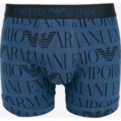 Emporio Armani - Bokserki. Niebieskie bokserki męskie marki Emporio Armani, z elastanu. W wyprzedaży za 89,90 zł.