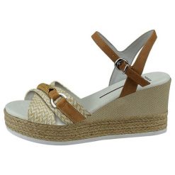 U.S. Polo Assn. Sandały Damskie Madeira 1 37 Beżowe. Brązowe koturny damskie U.S. Polo Assn., bez wzorów, bez obcasa, na koturnie, bez zapięcia. Za 389,00 zł.