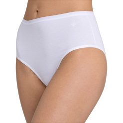 Majtki damskie: Wysokie figi (2 pary) "Cotton Basics Modern" w kolorze białym