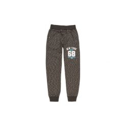 Spodnie chłopięce dresowe. Szare spodnie chłopięce TXM, z nadrukiem, z dresówki. Za 23,99 zł.