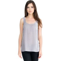 Top w kolorze liliowym. Bluzki damskie Deni Cler, bez wzorów, z denimu, z okrągłym kołnierzem. W wyprzedaży za 279,95 zł.