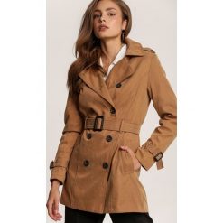 Camelowy Płaszcz Nymeth. Brązowe płaszcze damskie Renee, s, bez wzorów, długie. Za 259,99 zł.