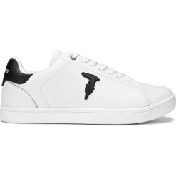 Trussardi Jeans Tenisówki Biały. Białe trampki męskie Trussardi Jeans, bez wzorów, z jeansu, bez zapięcia. Za 602,95 zł.