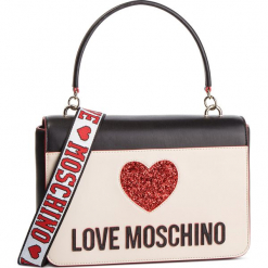 Torebka LOVE MOSCHINO - JC4115PP17L3100A Nero/Avorio. Brązowe torebki klasyczne damskie Love Moschino, bez wzorów, ze skóry ekologicznej, klasyczne, bez dodatków. W wyprzedaży za 669,00 zł.