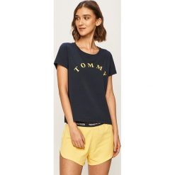 Tommy Hilfiger - Piżama. Niebieskie piżamy damskie TOMMY HILFIGER, s, z nadrukiem, z elastanu, bez rękawów. Za 269,90 zł.