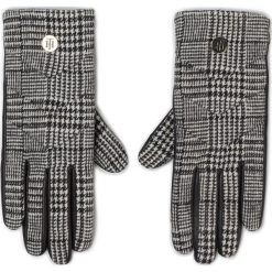 Rękawiczki Damskie TOMMY HILFIGER - Th Leather Gloves Pow AW0AW07556 0HI. Białe rękawiczki damskie TOMMY HILFIGER, bez wzorów, ze skóry. W wyprzedaży za 239,00 zł.