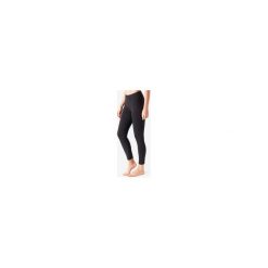 Legginsy 7/8 Gym & Pilates 500 damskie. Czarne legginsy damskie NYAMBA, xl, bez wzorów, z elastanu. Za 39,99 zł.
