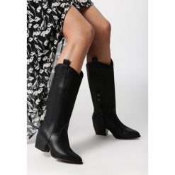 Czarne Kozaki Tierra. Czarne kozaki damskie Born2be, ze szpiczastym noskiem, na średnim obcasie, na obcasie, na zamek. Za 169,99 zł.