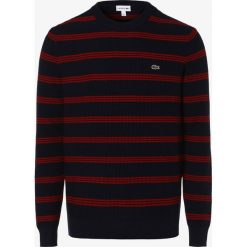 Lacoste - Sweter męski, niebieski. Niebieskie swetry męskie Lacoste, s, w paski, bez kołnierzyka, bez kaptura. Za 719,95 zł.