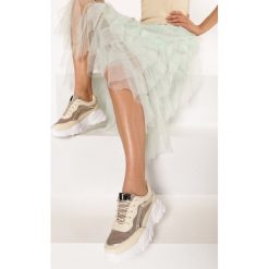 Beżowe Sneakersy Maryfer. Brązowe sneakersy damskie Born2be. Za 99,99 zł.