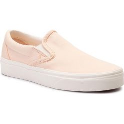 Tenisówki VANS - Classic Slip-On VN0A38F7VLQ1 Vanilla C. Różowe półbuty damskie Vans, bez wzorów, z gumy, bez zapięcia. W wyprzedaży za 189,00 zł.